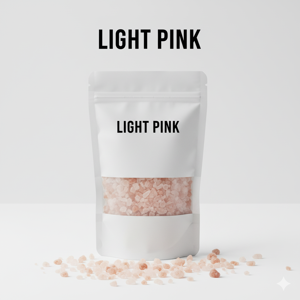 Himalayan Light Pink Salt (Bulk) |  Medium (1.0-3.0mm) | Natural & Mineral-Rich | Custom Packaging Available