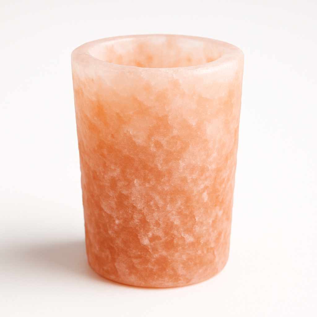 Himalayan Salt Shot Glass – Hand-Carved Pink Salt Tequila Glass